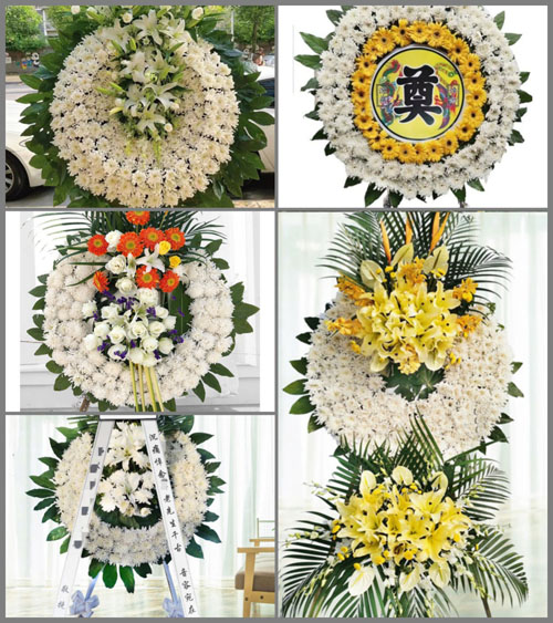 福建宁德古田县水口镇岭边村花圈速递
